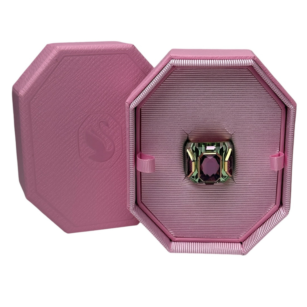 Swarovski Chroma cocktail ring Multicolored, Gold-tone plated EUR 55 / 7 USA